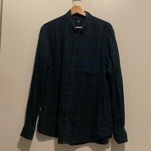 Uniqlo Plaid Shirt - Green/Blue - Large - Great Condition